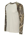 Paragon Men's Jackson Mossy Oak Colorblocked Long Sleeve T-Shirt 236