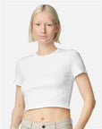 American Apparel Women's Baby Rib Cropped Tee BR210