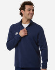 Adidas Men's 3-Stripes Quarter-Zip Pullover AT400