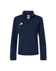Adidas Women's 3-Stripes Quarter-Zip Pullover AT401