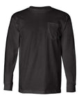 Bayside Unisex USA-Made Long Sleeve Pocket T-Shirt 8100