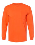 Bayside Unisex USA-Made Long Sleeve Pocket T-Shirt 8100