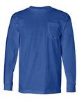Bayside Unisex USA-Made Long Sleeve Pocket T-Shirt 8100