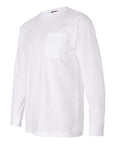 Bayside Unisex USA-Made Long Sleeve Pocket T-Shirt 8100