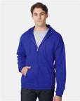 Hanes Unisex EcoSmart® Full-Zip Hooded Sweatshirt P180