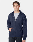 Hanes Unisex EcoSmart® Full-Zip Hooded Sweatshirt P180