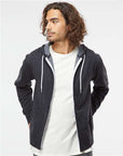Independent Trading Co. Unisex Lightweight Full-Zip Hooded Sweatshirt AFX90UNZ