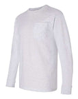 Bayside Unisex USA-Made Long Sleeve Pocket T-Shirt 8100