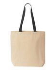 Liberty Bags Natural Tote with Contrast-Color Handles 8868