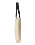 Liberty Bags Natural Tote with Contrast-Color Handles 8868