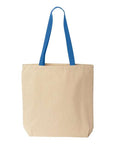 Liberty Bags Natural Tote with Contrast-Color Handles 8868