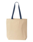 Liberty Bags Natural Tote with Contrast-Color Handles 8868