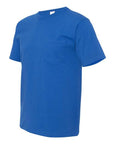 Bayside Unisex USA-Made Midweight Pocket T-Shirt 5070