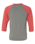 BELLA + CANVAS Unisex Three-Quarter Sleeve Baseball Tee 3200