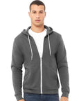 BELLA + CANVAS Unisex Sponge Fleece Full-Zip Hoodie Sweatshirt 3739