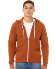 BELLA + CANVAS Unisex Sponge Fleece Full-Zip Hoodie Sweatshirt 3739