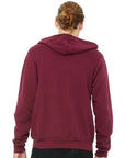 BELLA + CANVAS Unisex Sponge Fleece Full-Zip Hoodie Sweatshirt 3739