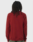 BELLA + CANVAS Unisex Sponge Fleece Raglan Crewneck Sweatshirt 3901