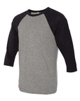 BELLA + CANVAS Unisex Three-Quarter Sleeve Baseball Tee 3200