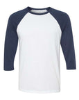 BELLA + CANVAS Unisex Three-Quarter Sleeve Baseball Tee 3200