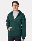 Hanes Unisex EcoSmart® Full-Zip Hooded Sweatshirt P180