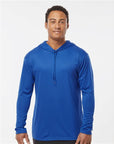 Badger Unisex B-Core Hooded Long Sleeve T-Shirt 4105