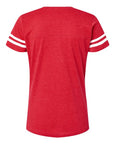 LAT Women's Football V-Neck Fine Jersey Tee 3537
