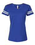 LAT Women's Football V-Neck Fine Jersey Tee 3537