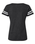 LAT Women's Football V-Neck Fine Jersey Tee 3537