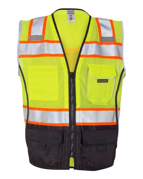 Kishigo Unisex Premium Black Series® Black Bottom Class 2 Vest 1515-1516