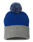 Sportsman 12" Pom-Pom Cuffed Beanie SP15
