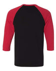 BELLA + CANVAS Unisex Three-Quarter Sleeve Baseball Tee 3200