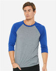 BELLA + CANVAS Unisex Three-Quarter Sleeve Baseball Tee 3200