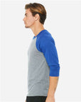 BELLA + CANVAS Unisex Three-Quarter Sleeve Baseball Tee 3200