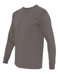 Bayside Unisex USA-Made Long Sleeve Pocket T-Shirt 8100