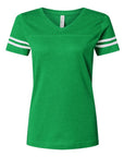 LAT Women's Football V-Neck Fine Jersey Tee 3537