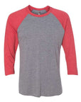Next Level Unisex Triblend Three-Quarter Raglan T-Shirt 6051