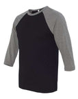 BELLA + CANVAS Unisex Three-Quarter Sleeve Baseball Tee 3200
