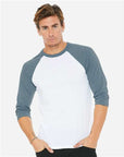 BELLA + CANVAS Unisex Three-Quarter Sleeve Baseball Tee 3200