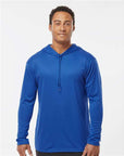 Badger Unisex B-Core Hooded Long Sleeve T-Shirt 4105
