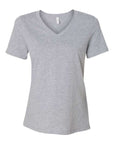 BELLA + CANVAS Women's Relaxed Heather CVC V-Neck Tee 6405CVC