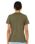 BELLA + CANVAS Women's Relaxed Heather CVC V-Neck Tee 6405CVC