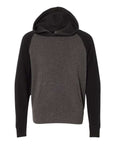 Independent Trading Co. Youth Lightweight Special Blend Raglan Hooded Sweatshirt PRM15YSB