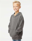 Independent Trading Co. Youth Lightweight Special Blend Raglan Hooded Sweatshirt PRM15YSB