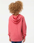 Independent Trading Co. Youth Lightweight Special Blend Raglan Hooded Sweatshirt PRM15YSB