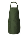 Q-Tees Full-Length Apron with Pockets Q4350
