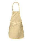 Q-Tees Full-Length Apron with Pockets Q4350