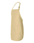 Q-Tees Full-Length Apron with Pockets Q4350