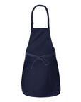 Q-Tees Full-Length Apron with Pockets Q4350