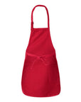 Q-Tees Full-Length Apron with Pockets Q4350